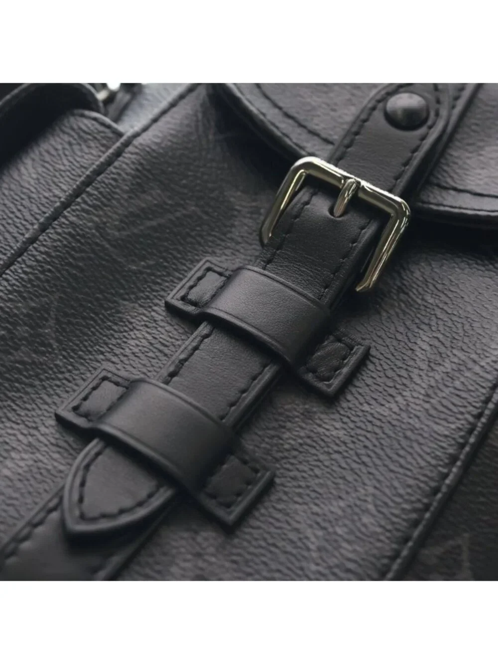 Louis Vuitton Monogram Eclipse Nano Christopher 2-Way Shoulder Bag Black Noir